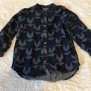 🔴 Girls soft denim blouse